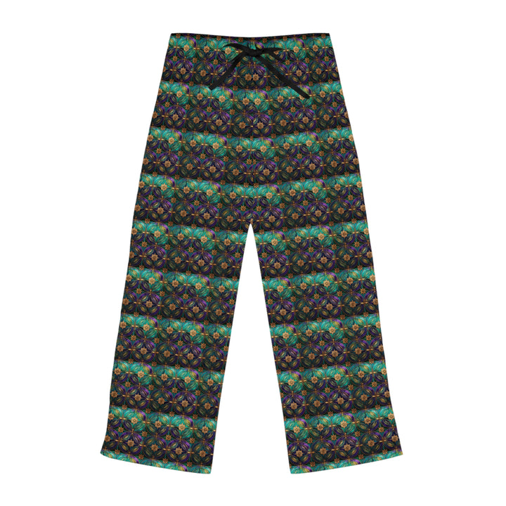 Green Blue Purple Women's Pajama Pants