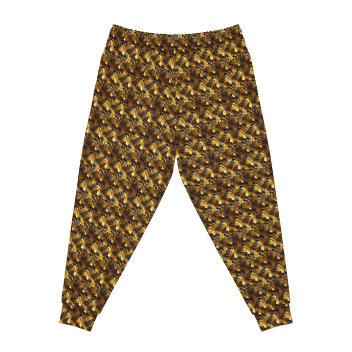 Gold Camo Unisex Athletic Joggers. 1 color, 6 sizes