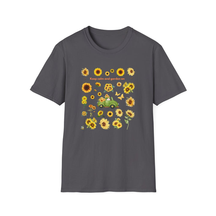 Sunflower Vibes T-Shirt 70s throwback Sunflowers VW bug unisex