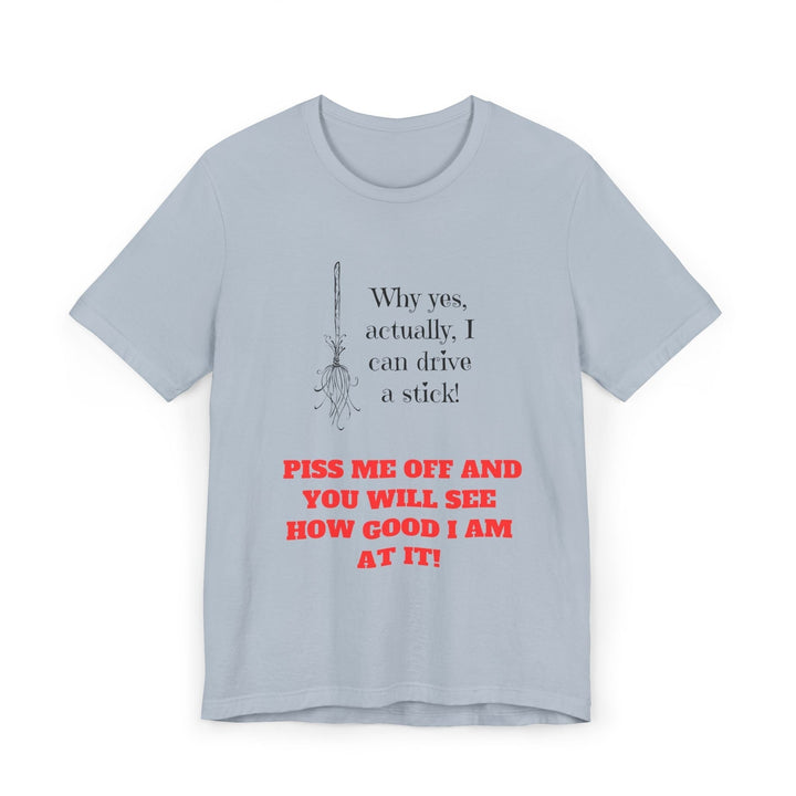 Witch's Stick-Shift T-shirt Stylish and Comfortable Unique Holiday Gift