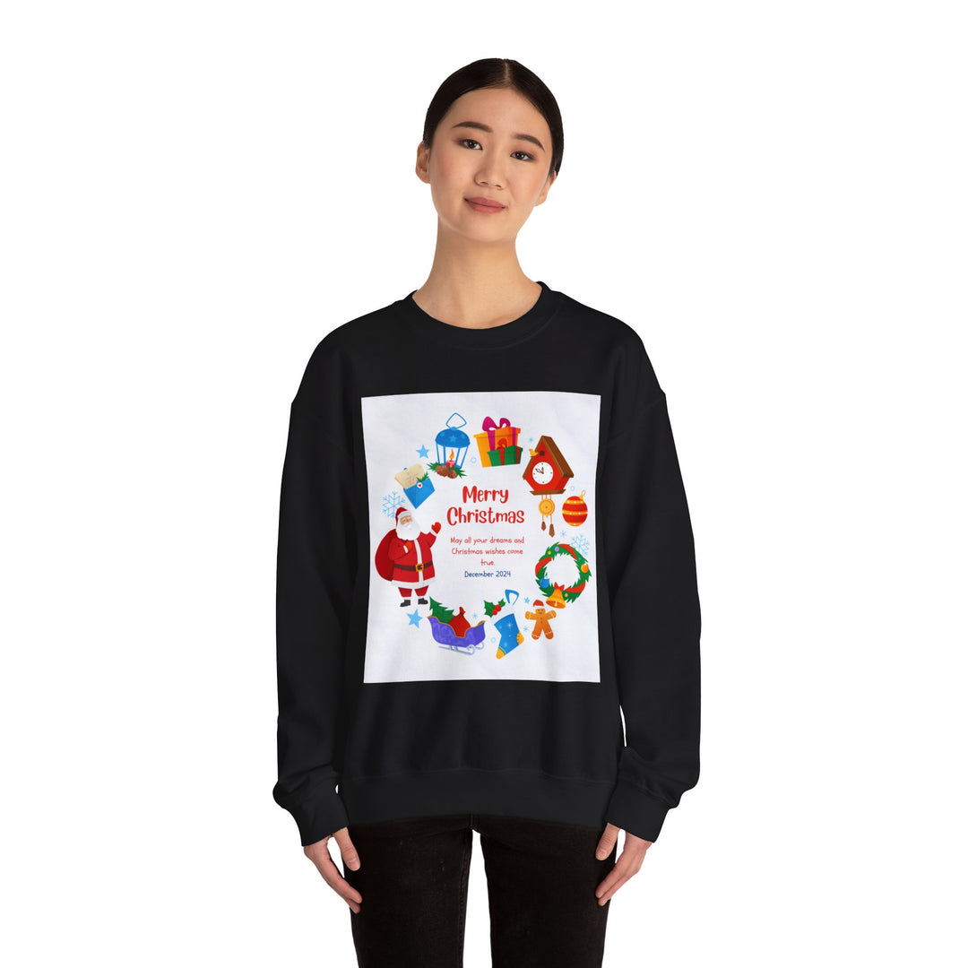 Christmas Sweatshirt, Crewneck, unique, heavy weight, available in 5 colors and 6 sizes