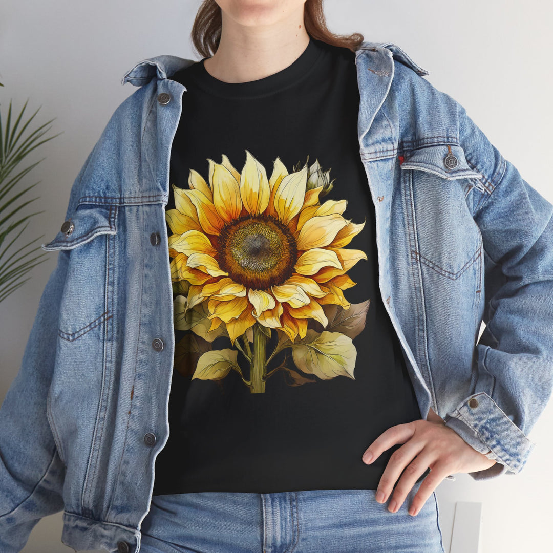 Sunflower T-shirt, nature, Colorful, unisex, 4 colors, 8 sizes