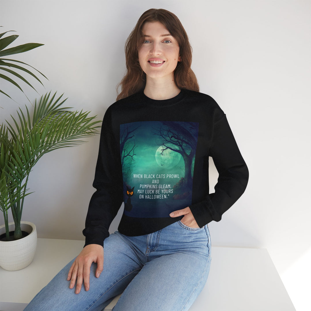 Halloween Night Sweatshirt, Crewneck, no Hood, heavy weight, available in 4 colors, 6 sizes