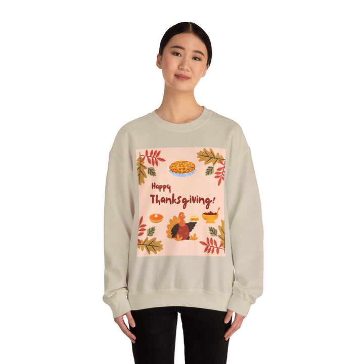 Thanksgiving Sweatshirt, Crewneck, unique, heavy weight, available in 6 colors and 6 sizes