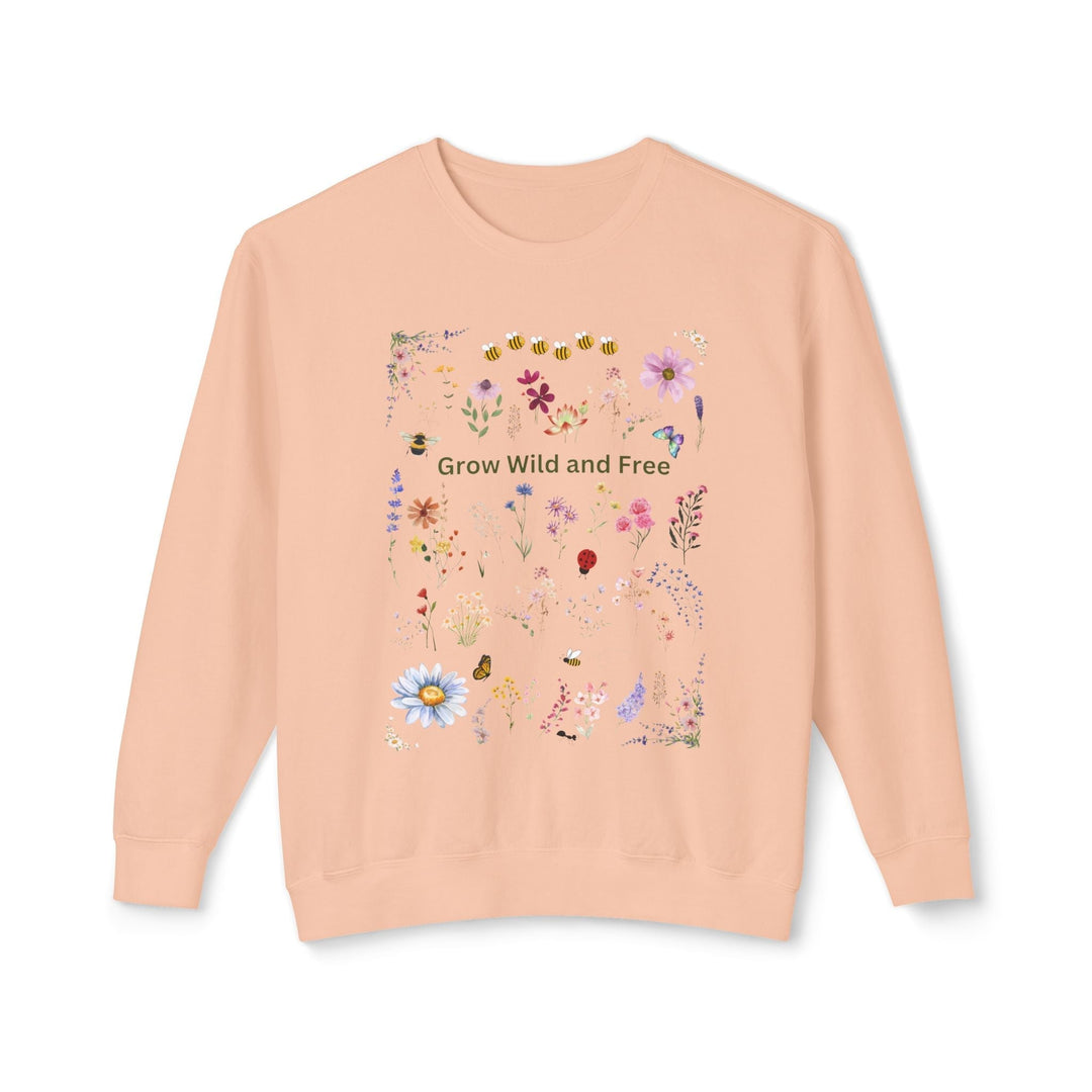 Garden Wild and Free Sweatshirt Wild Flowers unisex