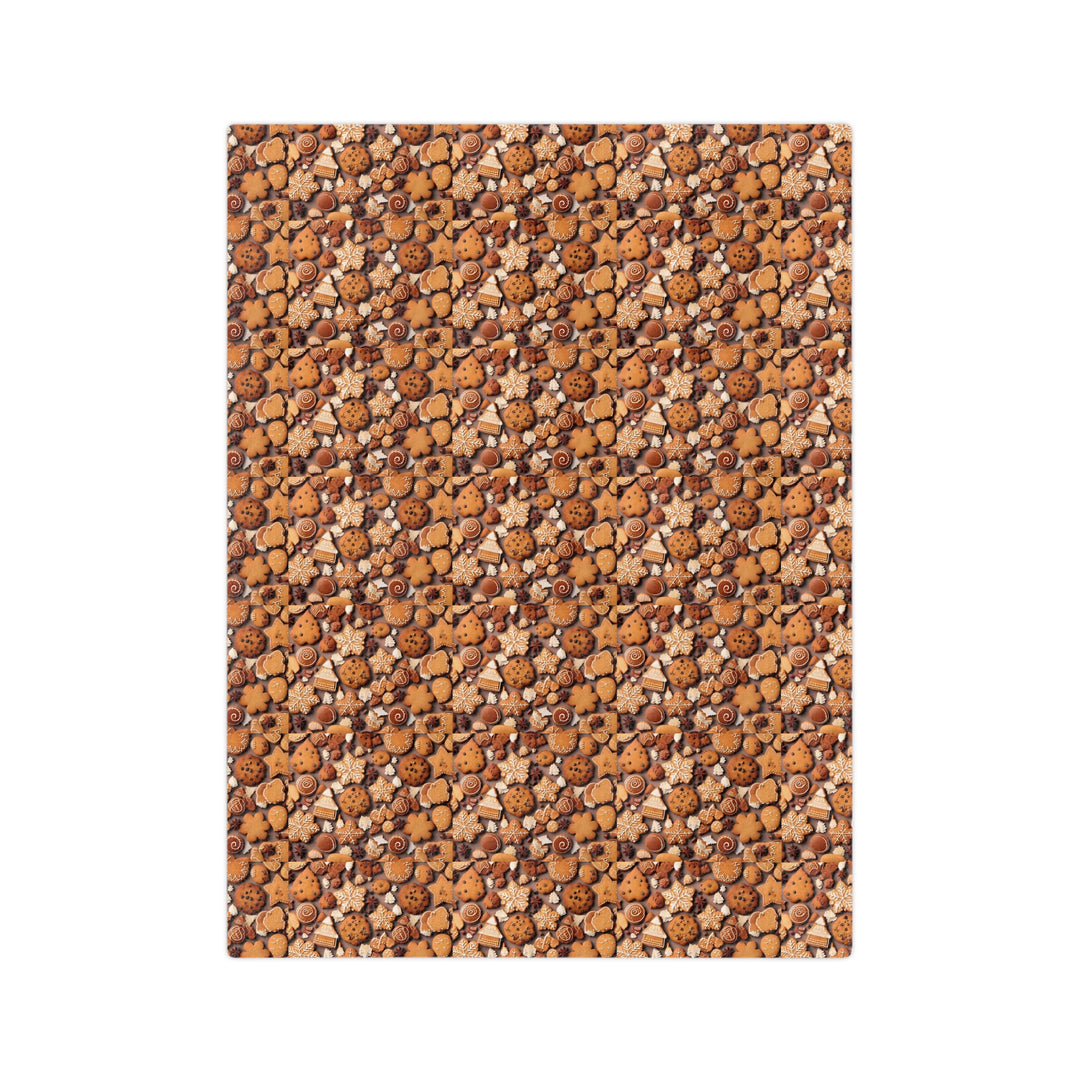 Christmas Cookies Velveteen Microfiber Blanket