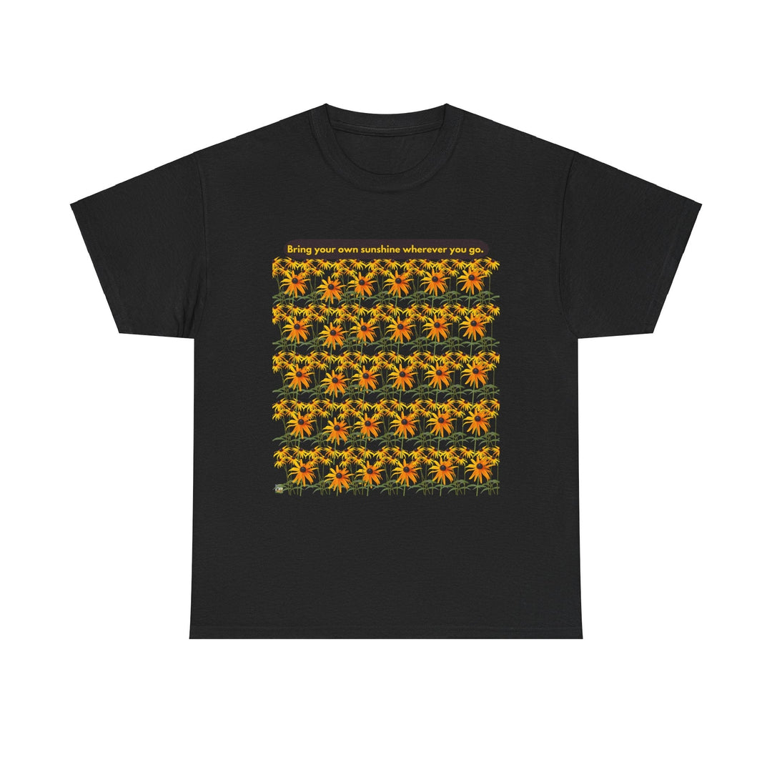 Sunshine T-shirt Cheerful Black Eyed Susan flowers unisex