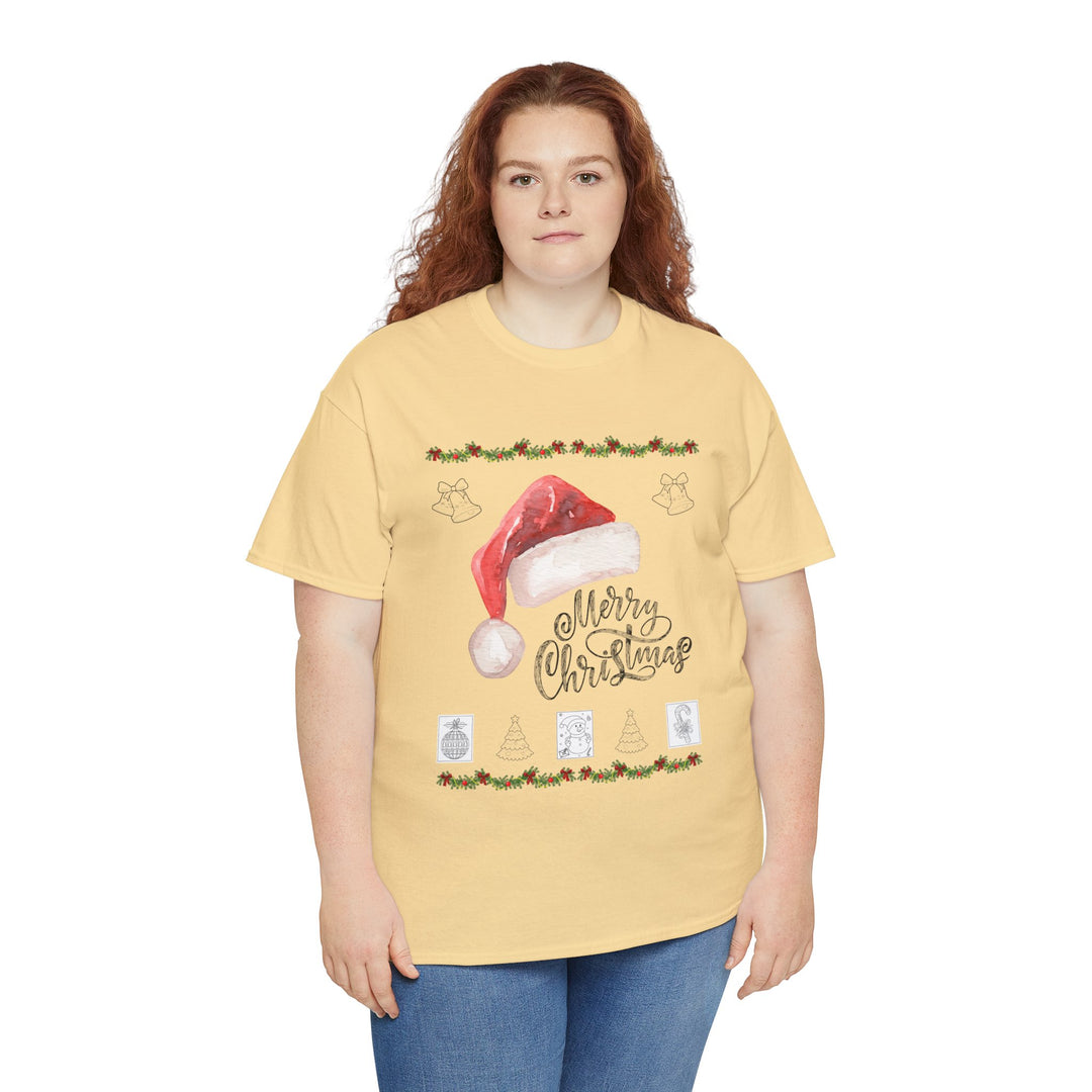 Santa Hat T-shirt, Unisex, Christmas, 6 colors, 8 sizes