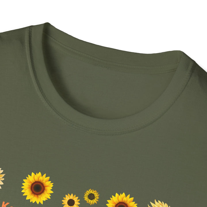Sunflower Vibes T-Shirt 70s throwback Sunflowers VW bug unisex