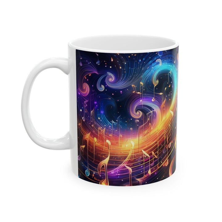 Music Notes 11oz,15oz Ceramic Mug, , Unique Design, Great Gift Idea, create Home Brew Joy
