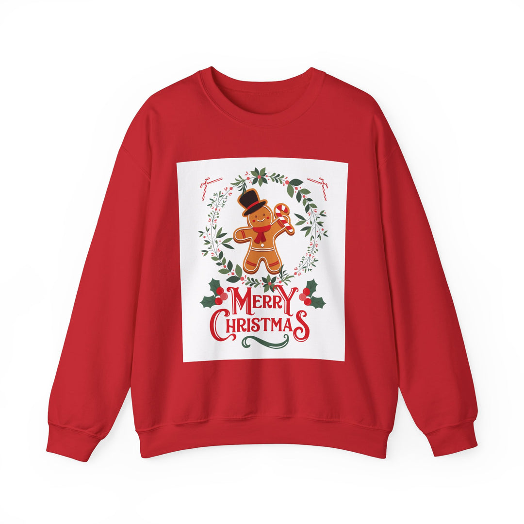 Gingerbread Man Sweatshirt, Crewneck, unique, heavy weight, available in 6 colors and 6 sizes