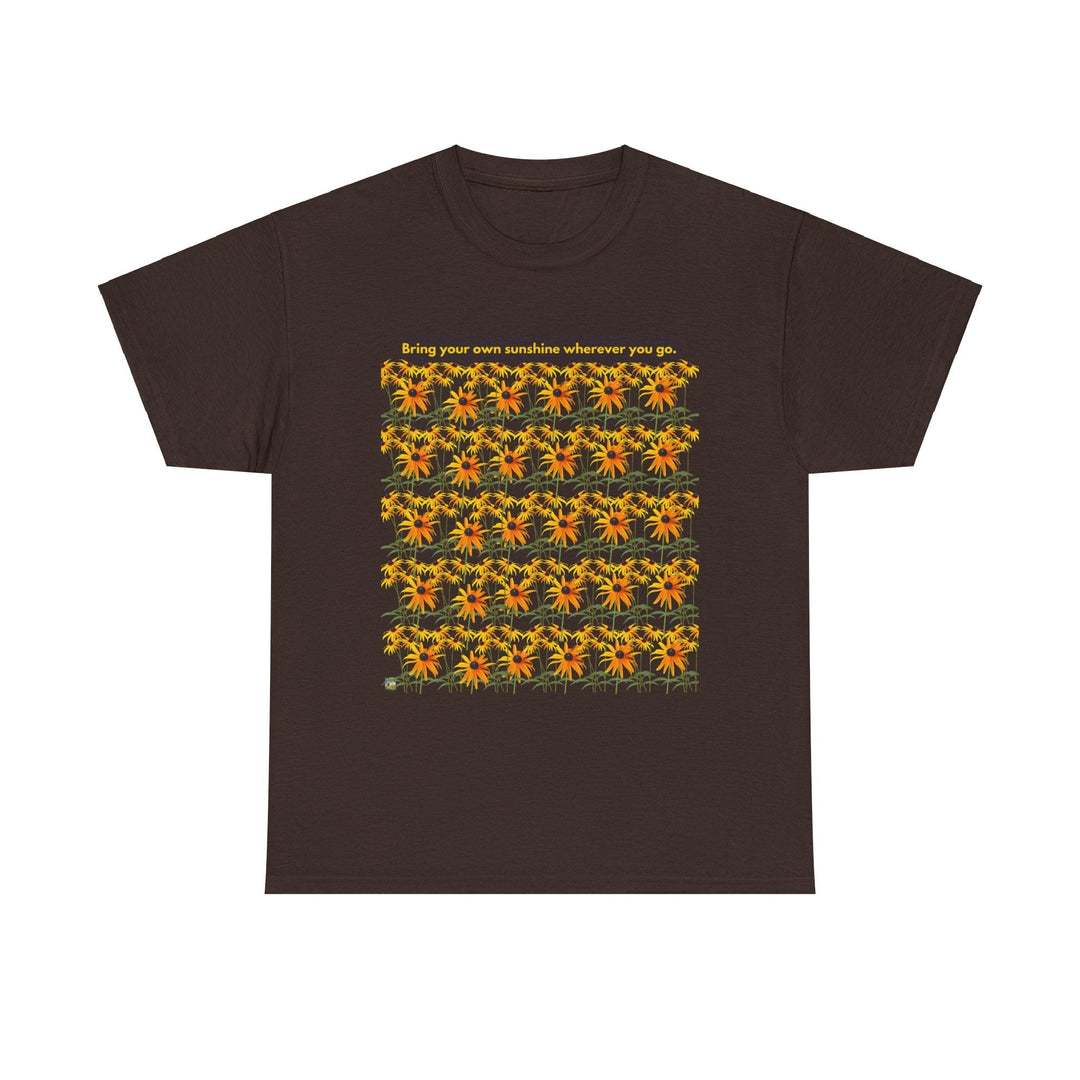 Sunshine T-shirt Cheerful Black Eyed Susan flowers unisex