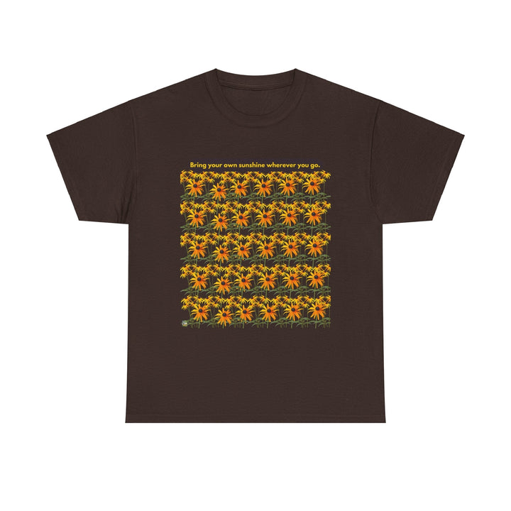 Sunshine T-shirt Cheerful Black Eyed Susan flowers unisex