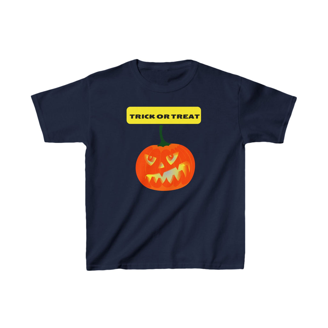 Halloween Angry Pumpkin Kids Heavy Cotton™ Tee, 5 colors, 5 sizes