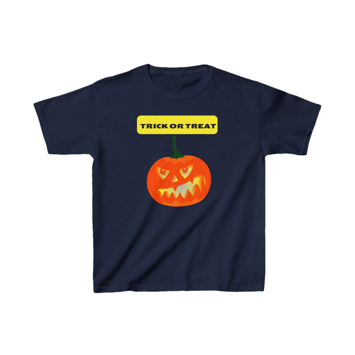 Halloween Angry Pumpkin Kids Heavy Cotton™ Tee, 5 colors, 5 sizes
