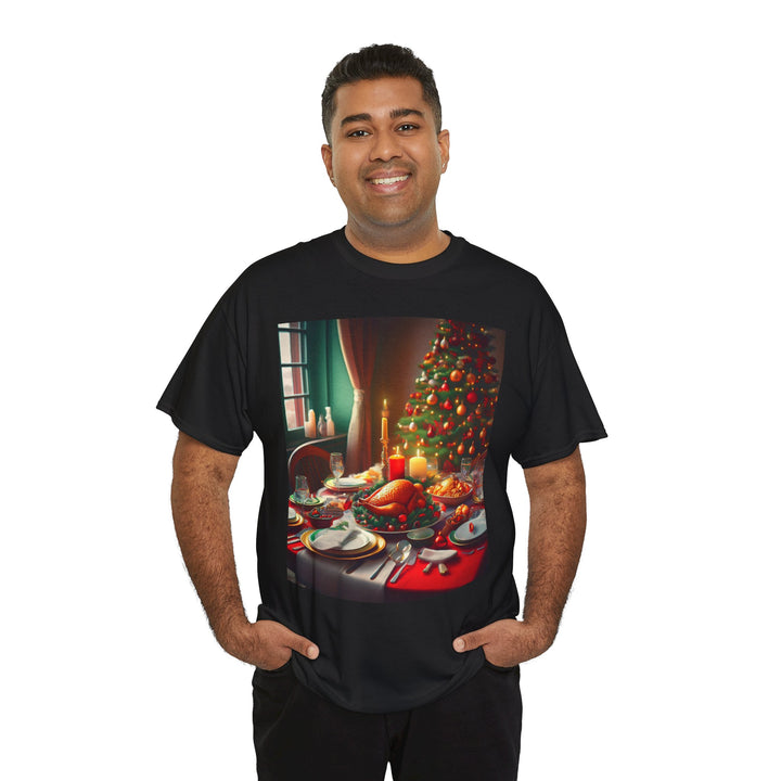 Christmas Dinner Table T-shirt, Unisex, Christmas