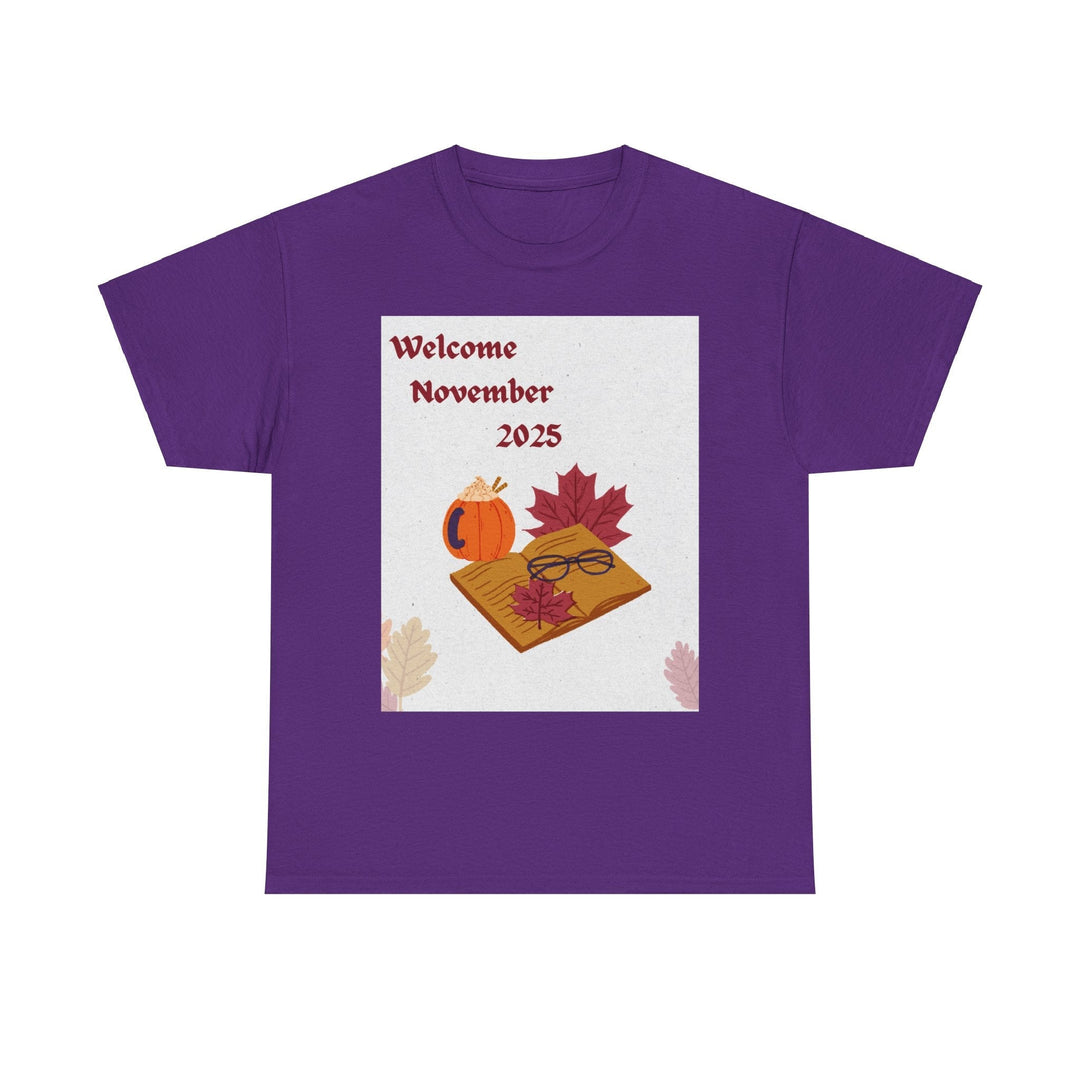 Hello Month of November 2025 T-shirt changing seasons