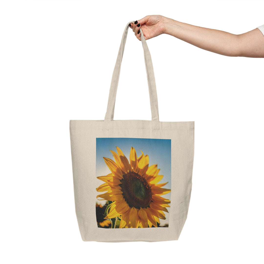 Sunflower Canvas Shopping Bag - Perfect for carrying all for all your shopping purchases, Bagmasters tote bag, Eco-Friendly, Durable, and Stylish, Sixe:18 x 15, priced to sell