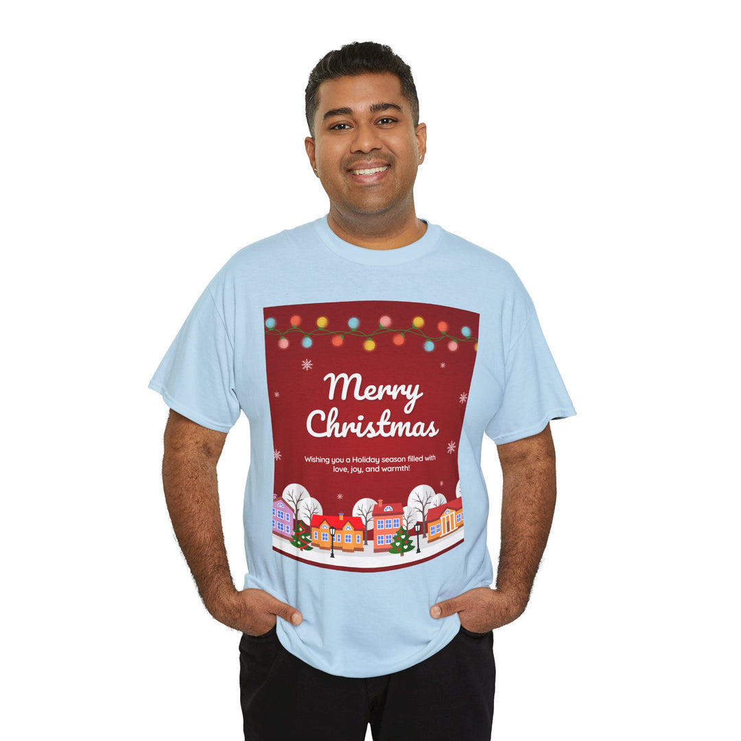 Merry Christmas Village T-shirt, Unisex, Christmas, 6 colors, 8 sizes