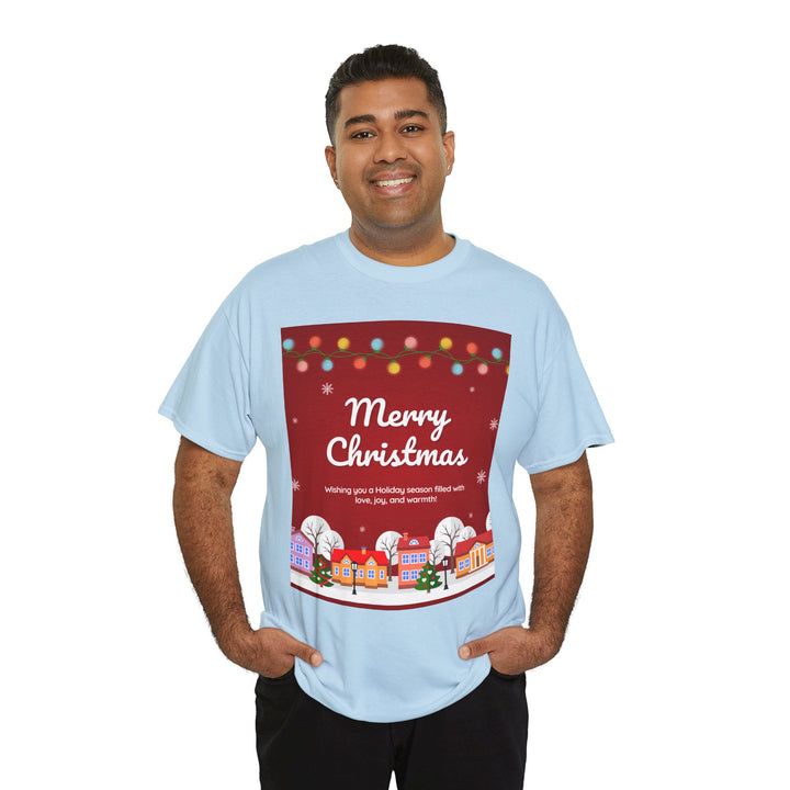 Merry Christmas Village T-shirt, Unisex, Christmas, 6 colors, 8 sizes