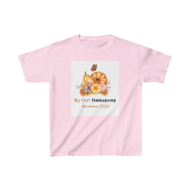 My First Thanksgiving Kids Heavy Cotton™ Tee, 6 colors, 5 sizes
