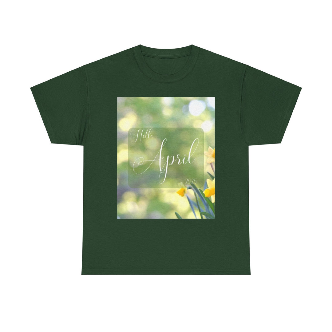 Hello Month of April 2025 T-shirt Spring Colorful