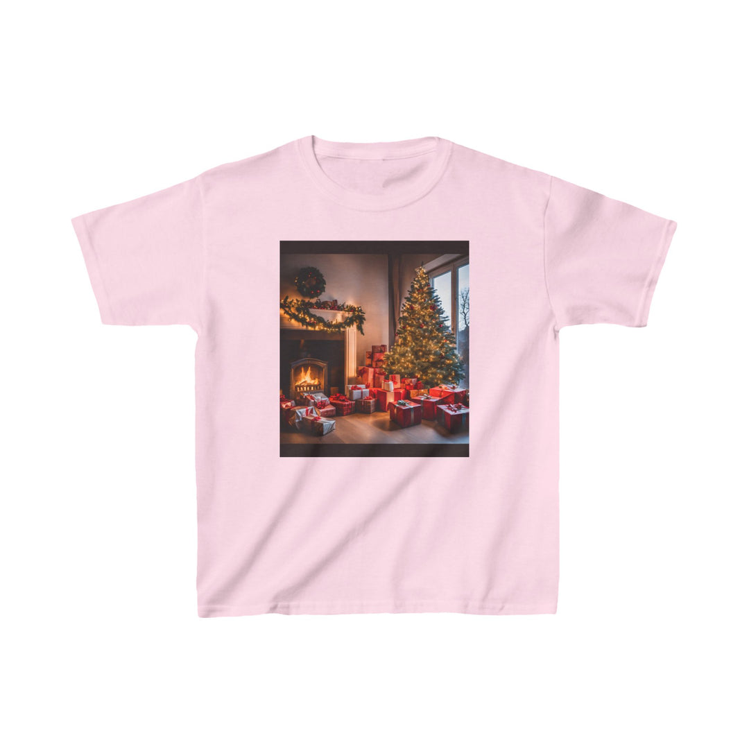 First Look Christmas Morning Kids Heavy Cotton™ Tee, 6 colors, 5 sizes