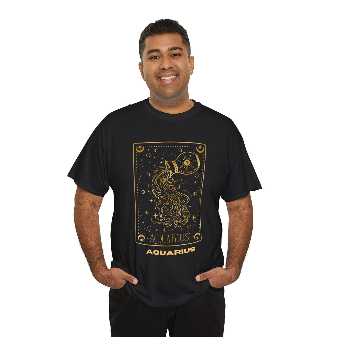 Zodiac Aquarius T-shirt, Zodiac signs, Colorful, unisex, 4 colors, 8 sizes