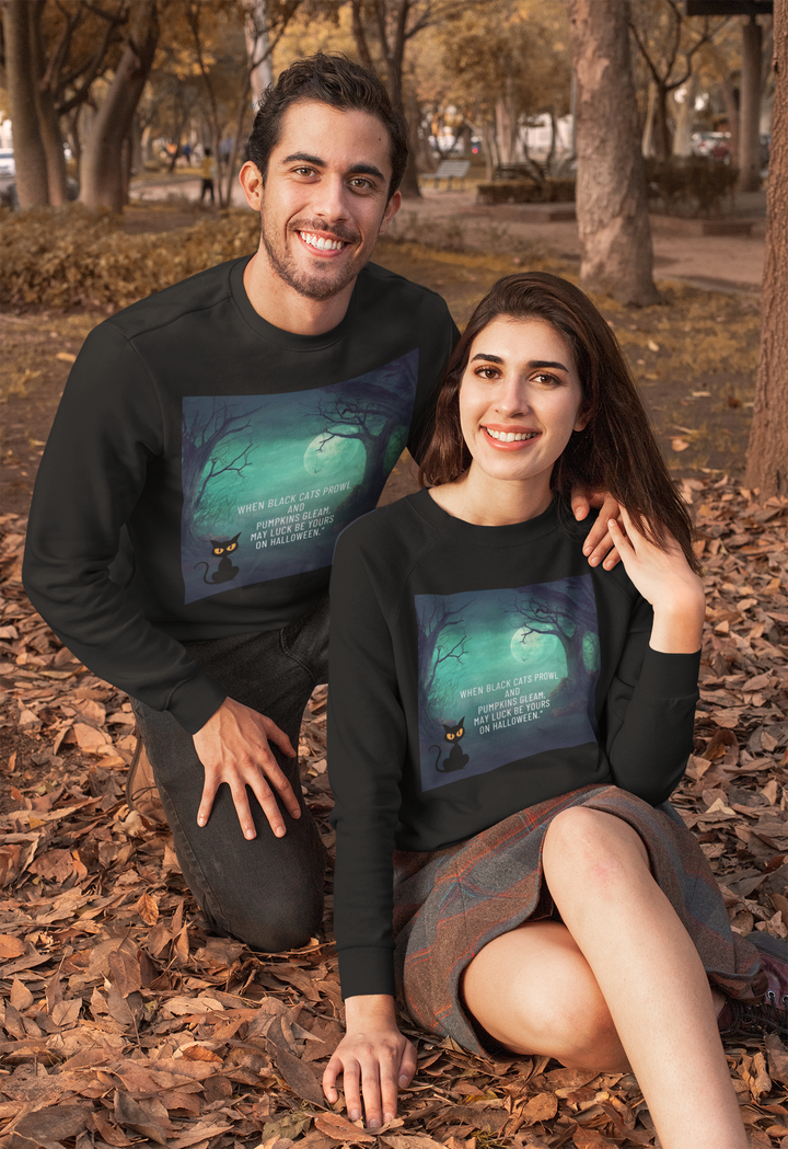 Halloween Night Sweatshirt, Crewneck, no Hood, heavy weight, available in 4 colors, 6 sizes