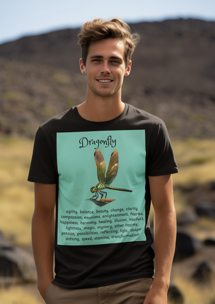 Dragonfly T-shirt, Colorful, unisex, 4 colors, 8 sizes