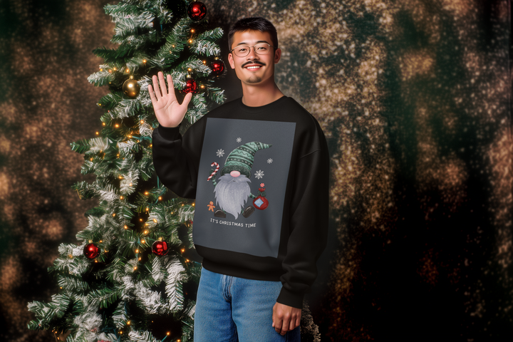 Christmas Knome Sweatshirt, Crewneck, unique, heavy weight, available in 6 colors and 6 sizes