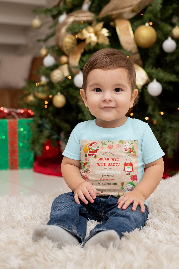 Breakfast with Santa Invite Kids Heavy Cotton™ Tee