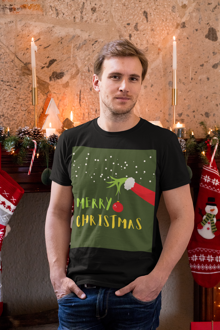 Grinch's Christmas Greeting T-shirt, Unisex, 5 colors, 8 sizes